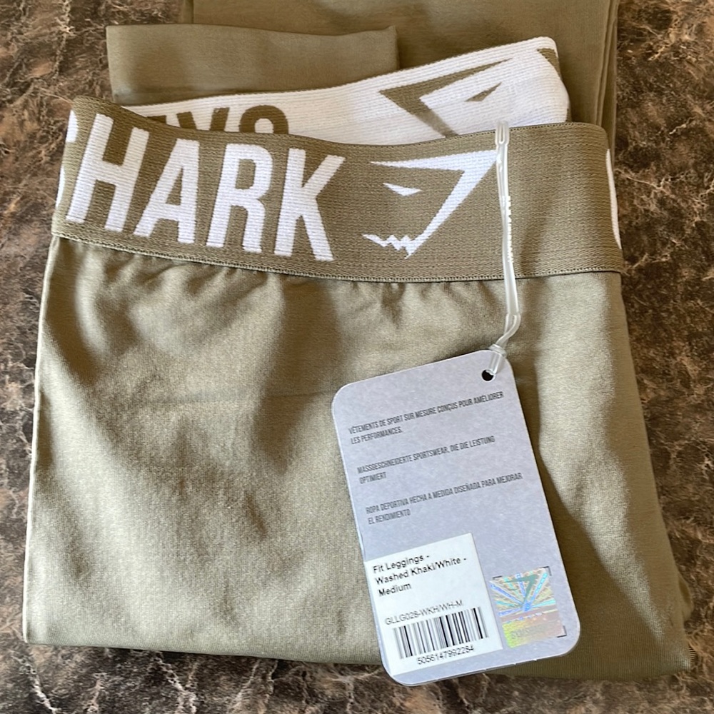Khaki Gymshark leggings